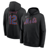 Francisco Lindor New York Mets Player Name & Number Club Pullover Hoodie Black