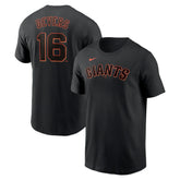 Rafael Devers San Francisco Giants Home Name & Number T-Shirt Black