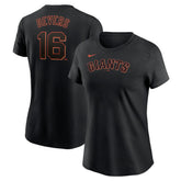 Rafael Devers San Francisco Giants Women's Name & Number T-Shirt Black