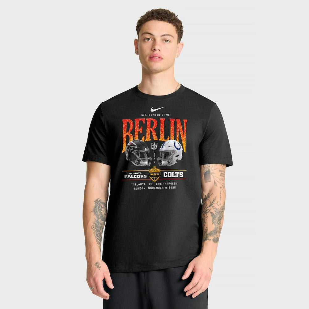Atlanta Falcons vs. Indianapolis Colts International Games Berlin 2025 T-Shirt - Black cheap