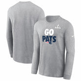 New England Patriots Super Bowl LX Fast As Fast Gets Long Sleeve T-Shirt - Heather Gray outlet