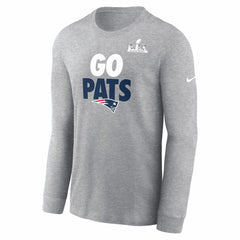 New England Patriots Super Bowl LX Fast As Fast Gets Long Sleeve T-Shirt - Heather Gray outlet