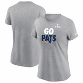 New England Patriots Women's Super Bowl LX Local T-Shirt - Heather Gray sale