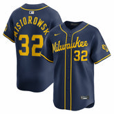 Jacob Misiorowski Milwaukee Brewers Alternate Limited Jersey Navy