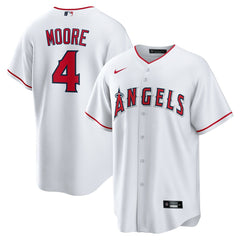 Christian Moore Los Angeles Angels Home Replica Jersey White