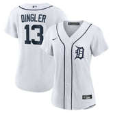 Dillon Dingler Detroit Tigers Women's Home Replica Jersey White