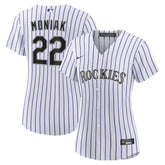 Mickey Moniak Colorado Rockies Women's Home Replica Jersey White