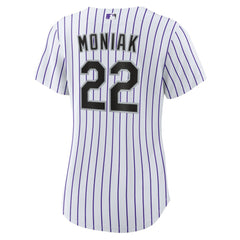 Mickey Moniak Colorado Rockies Women's Home Replica Jersey White