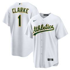 Denzel Clarke Athletics Home Replica Jersey White