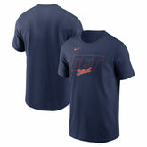 Detroit Tigers Alternate Logo 2-Hit T-Shirt Navy