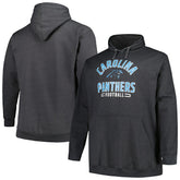 Carolina Panthers Big & Tall Pullover Hoodie - Heather Charcoal cheap