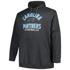 Carolina Panthers Big & Tall Pullover Hoodie - Heather Charcoal cheap