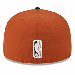 Brooklyn Nets Two-Tone 59FIFTY Fitted Hat - Rust/Black cheap
