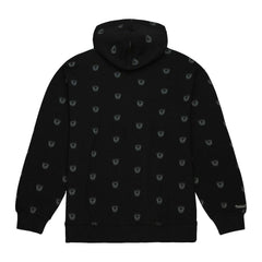 Las Vegas Raiders Allover Print Fleece Pullover Hoodie - Black on sale
