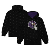 Minnesota Vikings Allover Print Fleece Pullover Hoodie - Black cheap