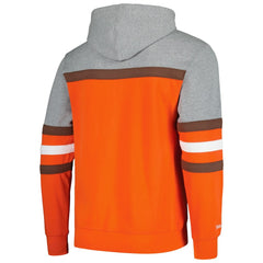 Cleveland Browns Head Coach Pullover Hoodie - Orange/Heather Gray for sale