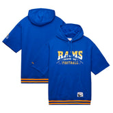 Los Angeles Rams Pre-Game Short Sleeve Pullover Hoodie - Royal outlet