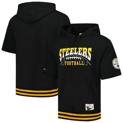 Pittsburgh Steelers Pre-Game Short Sleeve Pullover Hoodie - Black online