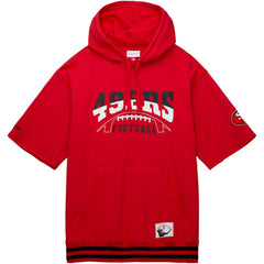San Francisco 49ers Pre-Game Short Sleeve Pullover Hoodie - Scarlet for sale