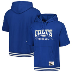 Indianapolis Colts Pre-Game Short Sleeve Pullover Hoodie - Royal sale
