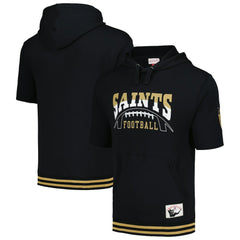 New Orleans Saints Pre-Game Short Sleeve Pullover Hoodie - Black discount
