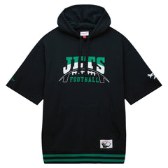 New York Jets Pre-Game Short Sleeve Pullover Hoodie - Black online