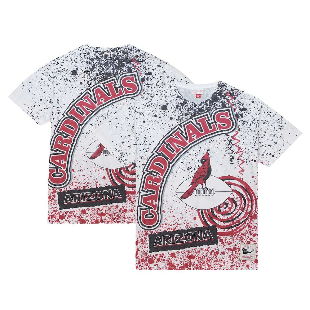Arizona Cardinals Team Burst Sublimated T-Shirt - White on sale