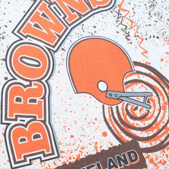 Cleveland Browns Team Burst Sublimated T-Shirt - White cheap