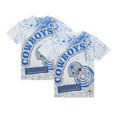 Dallas Cowboys Team Burst Sublimated T-Shirt - White for sale