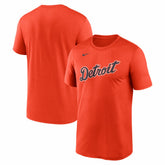 Detroit Tigers New Legend Wordmark Dri-FIT T-Shirt Orange