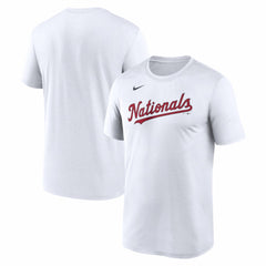 Washington Nationals New Legend Wordmark Dri-FIT T-Shirt White