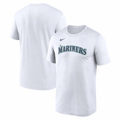Seattle Mariners New Legend Wordmark Dri-FIT T-Shirt White