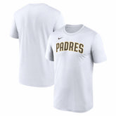 San Diego Padres New Legend Wordmark Dri-FIT T-Shirt White