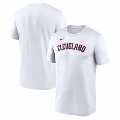 Cleveland Guardians New Legend Wordmark Dri-FIT T-Shirt White