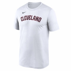 Cleveland Guardians New Legend Wordmark Dri-FIT T-Shirt White