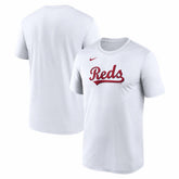 Cincinnati Reds New Legend Wordmark Dri-FIT T-Shirt White