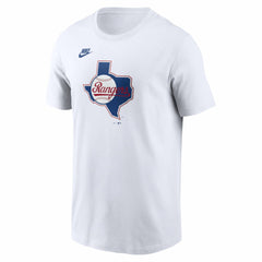 Texas Rangers Cooperstown Collection Logo T-Shirt White