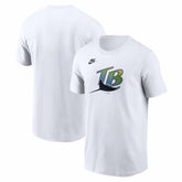 Tampa Bay Rays Cooperstown Collection Logo T-Shirt White