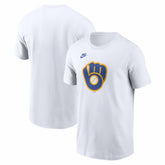 Milwaukee Brewers Cooperstown Collection Logo T-Shirt White