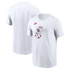 Cincinnati Reds Cooperstown Collection Logo T-Shirt White
