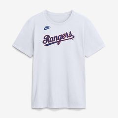 Texas Rangers Cooperstown Collection Wordmark T-Shirt White