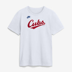 Chicago Cubs Cooperstown Collection Wordmark T-Shirt White