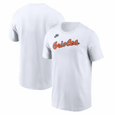 Baltimore Orioles Cooperstown Collection Wordmark T-Shirt White