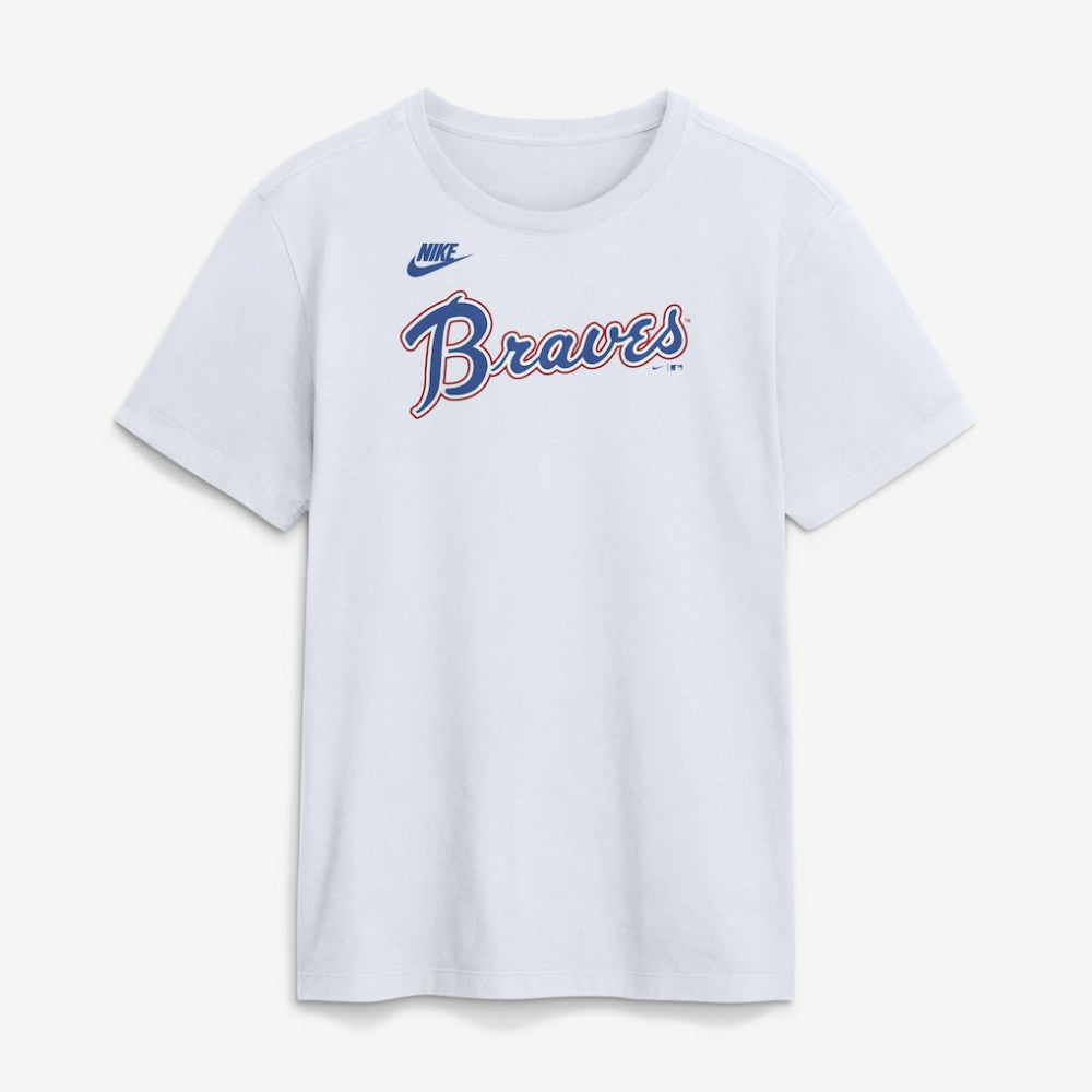 Atlanta Braves Cooperstown Collection Wordmark T-Shirt White