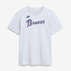 Atlanta Braves Cooperstown Collection Wordmark T-Shirt White