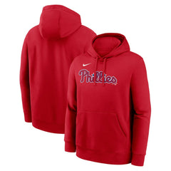 Philadelphia Phillies Dri-Fit Club Hoodie Red