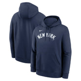 New York Yankees Dri-Fit Club Hoodie Navy
