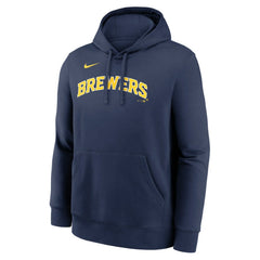 Milwaukee Brewers Dri-Fit Club Hoodie Navy