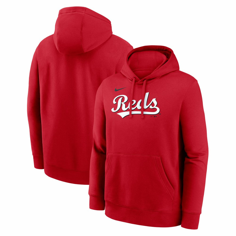 Cincinnati Reds Dri-Fit Club Hoodie Red