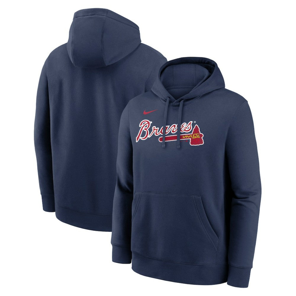 Atlanta Braves Dri-Fit Club Hoodie Navy